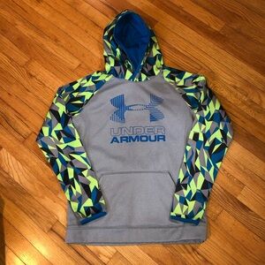 Under Armour Kids Hoodie - Gray, Blue, Green